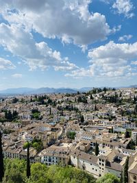 View from the alhambra of granada