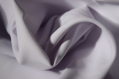 Full frame shot of white fabric
