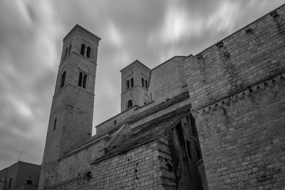 Low angle view of buildings against sky
