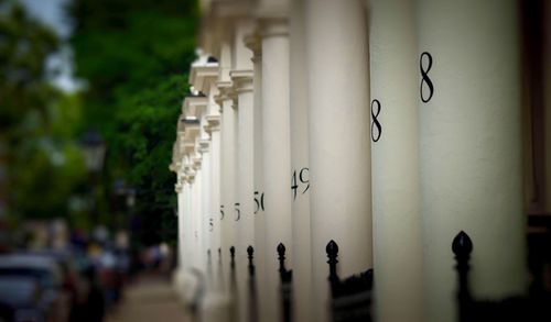 Architectural detail of historic building