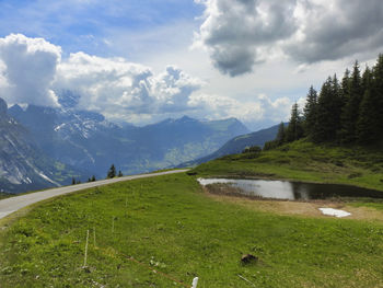 Scenic view of landscape against sky