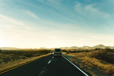 Highway against sky