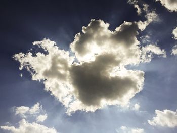 Low angle view of cloudy sky