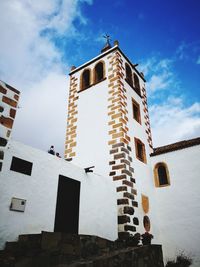 Low angle view of building against sky