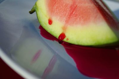 Close-up of apples in water