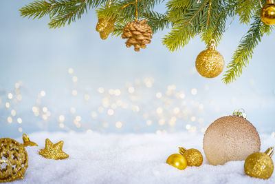 Close-up of christmas decorations