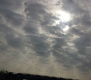 Low angle view of cloudy sky