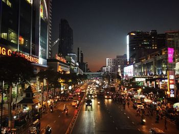 City street at night