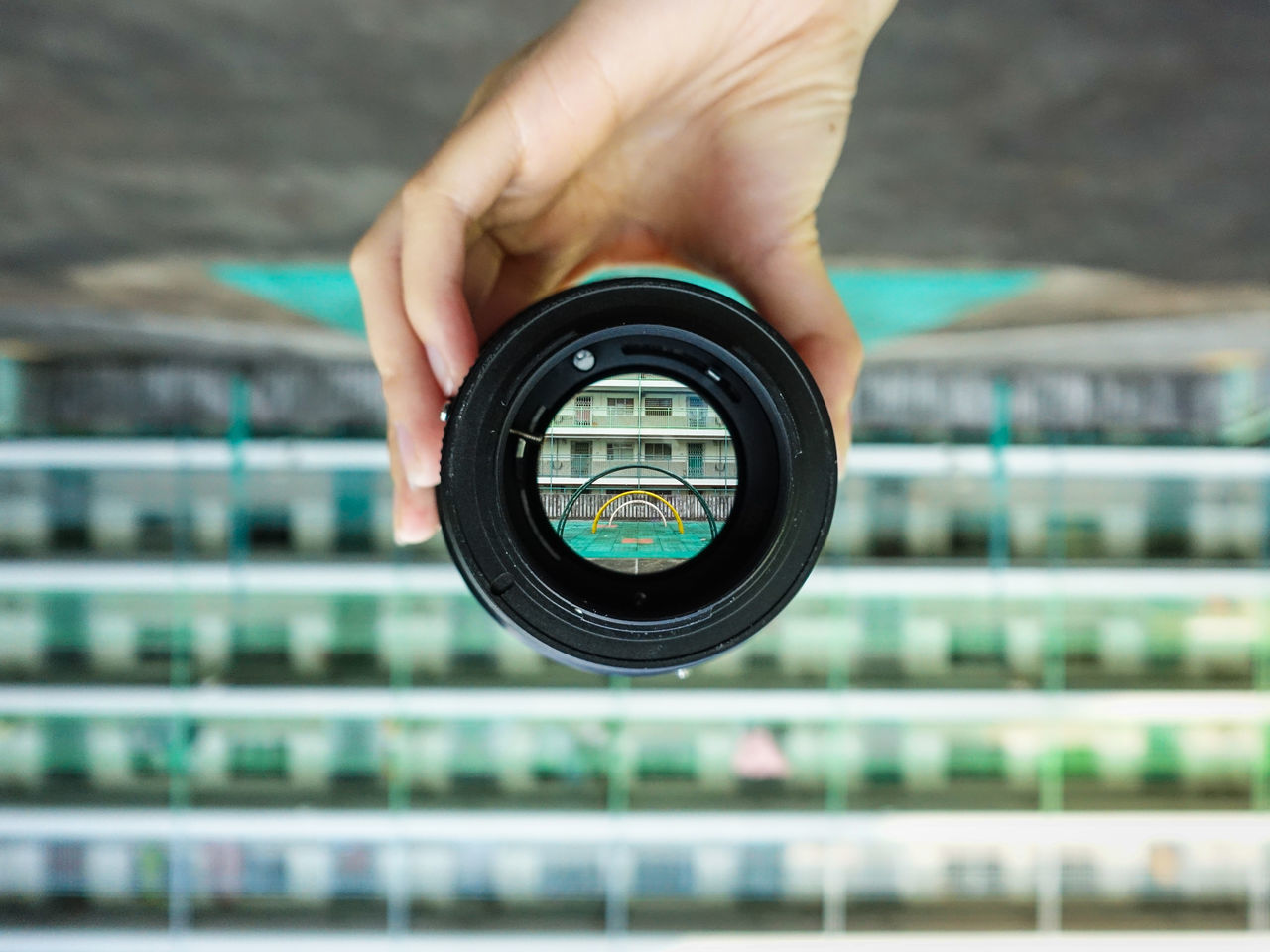 CLOSE-UP OF CAMERA LENS