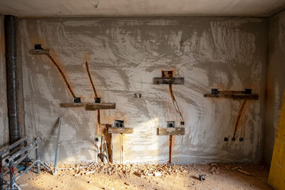 Interior of abandoned house