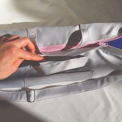 High angle view of person holding hands