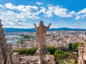 Gothic medieval cathedral of palma de mallorca in spain