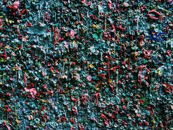 Full frame shot of gum wall