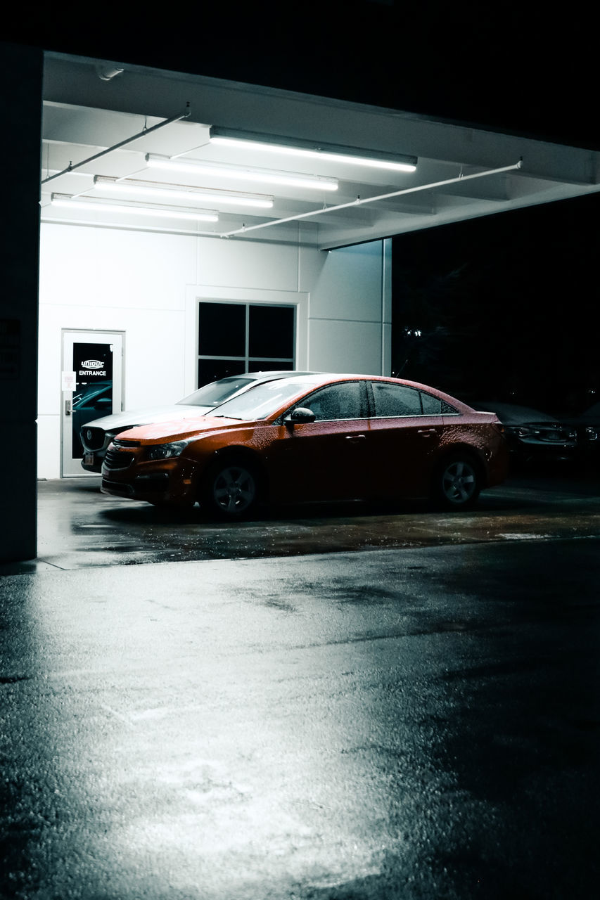 CARS PARKED IN PARKING LOT