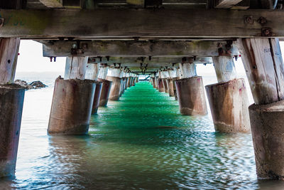View of pier over sea