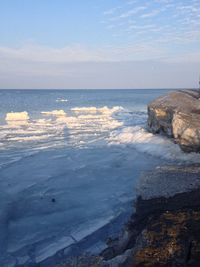 Scenic view of sea against sky