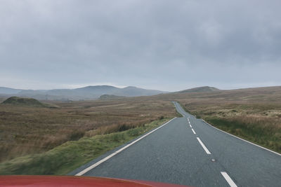 Road passing through rural landscape