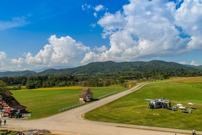 Scenic view of landscape against sky