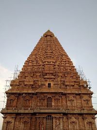 Low angle view of historical building against clear sky