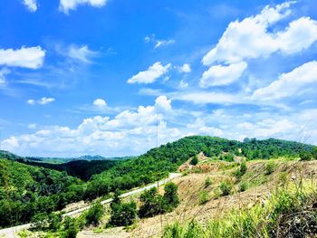 Scenic view of landscape against sky