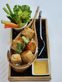 Close-up of food in plate on table