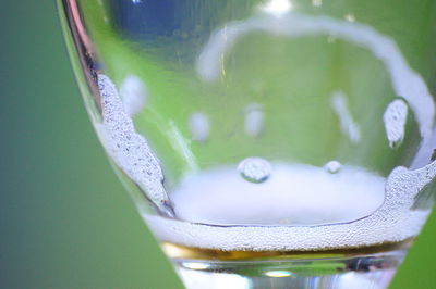 Close-up of water in glass