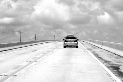 Car on road against sky