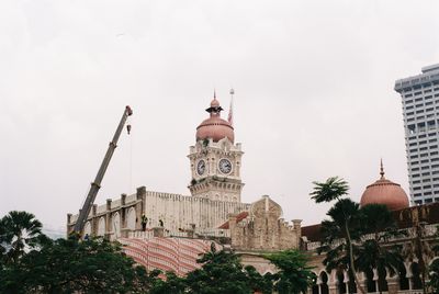 Low angle view of building against sky