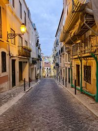 Street amidst buildings in city