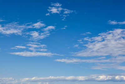 Low angle view of clouds in sky