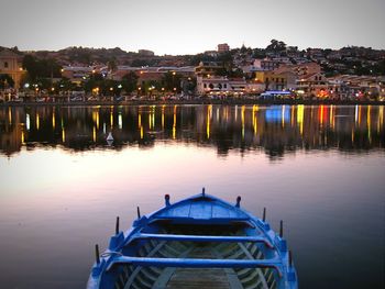 Boats in river