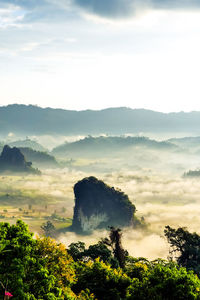 Scenic view of landscape against sky