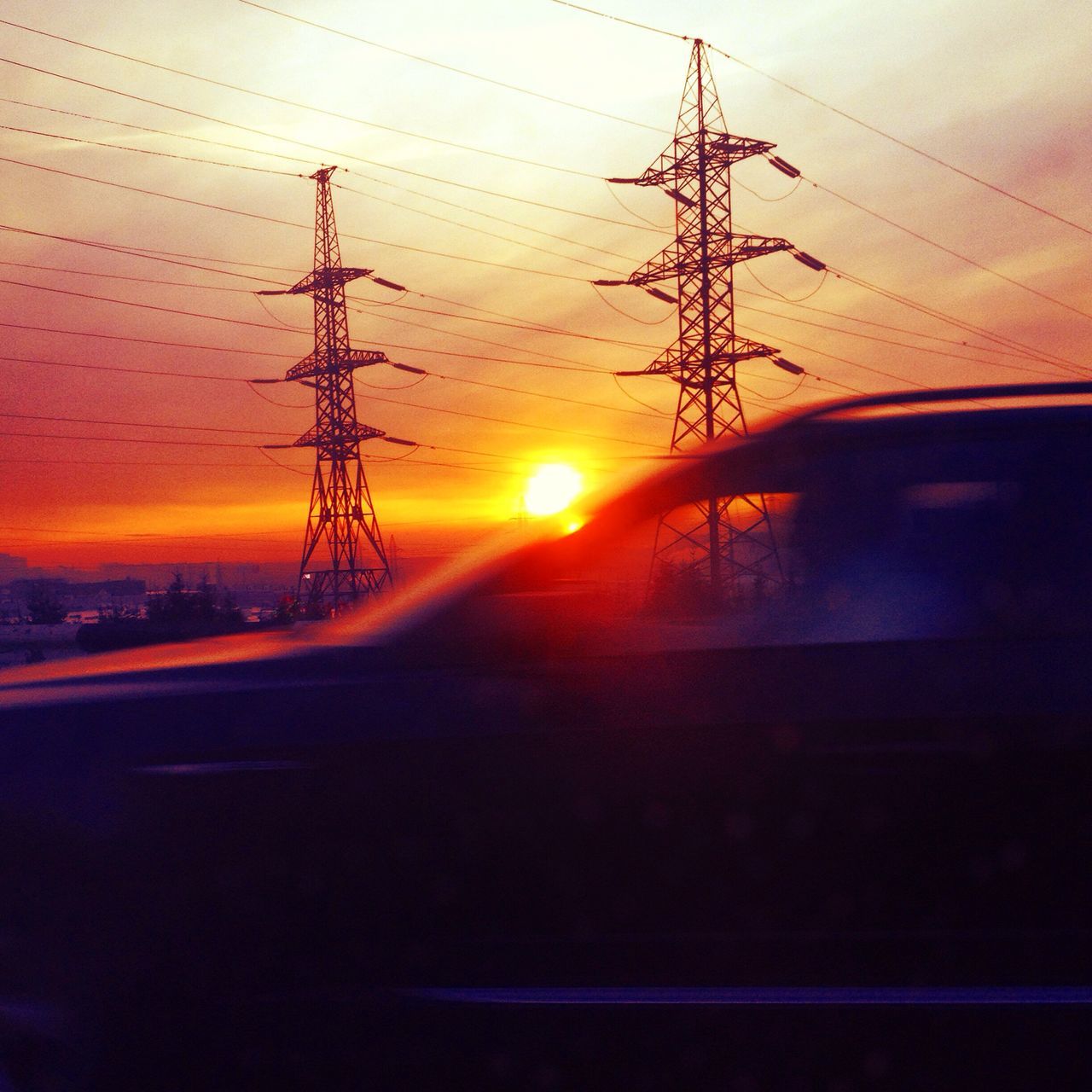 Silhouette of a car