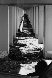 Interior of abandoned building