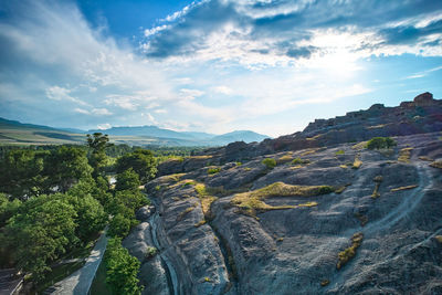 Panoramic view of landscape against sky