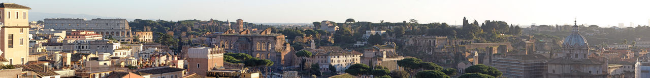 Panoramic view of city against sky