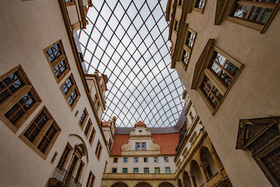 Low angle view of buildings in city