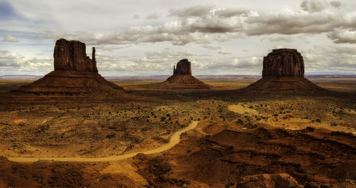 View of rock formations