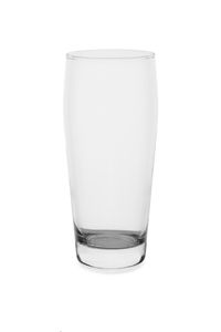 Close-up of empty glass against white background