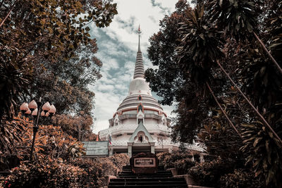Low angle view of buildings against sky