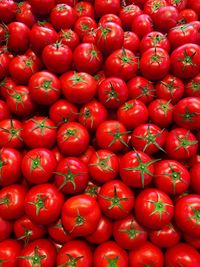 Full frame shot of tomatoes for sale at market