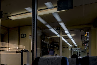 Interior of bus