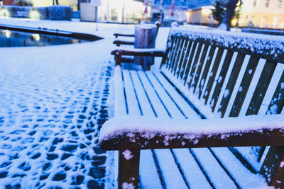 Snow on floor