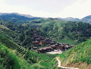 Scenic view of landscape against sky