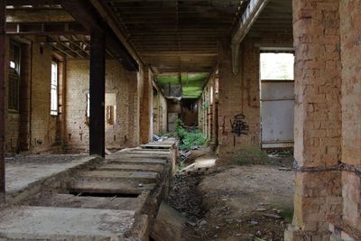 Interior of abandoned house