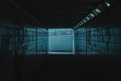 Empty subway tunnel