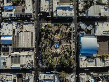 Aerial view of buildings in city