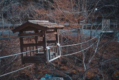 Abandoned house in forest