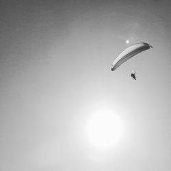 Low angle view of parachute