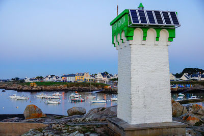Buildings against sky in city